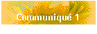 Communiqu� 1